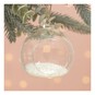 Round Flat Fillable Glass Bauble 8cm 3 Pack image number 3