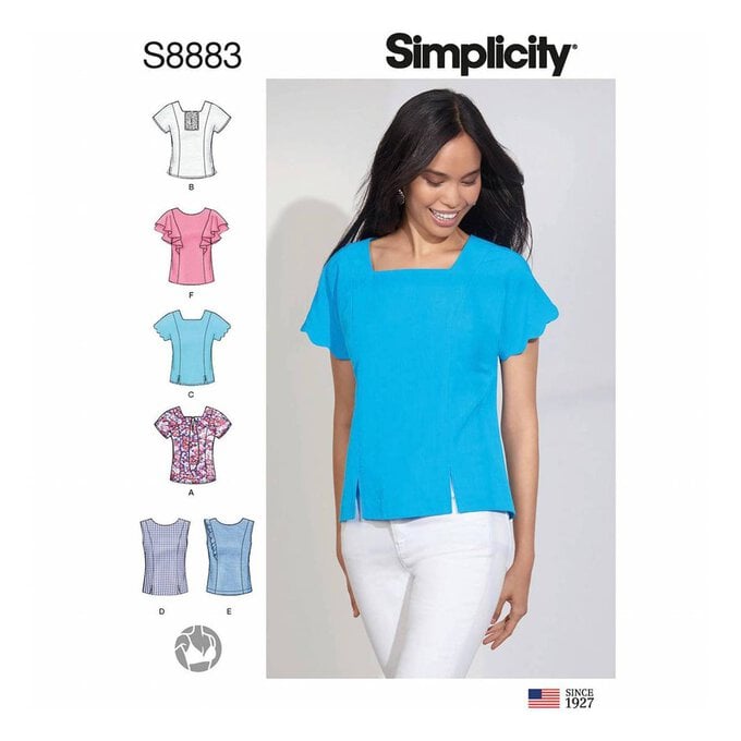 Simplicity Women’s Top Sewing Pattern S8883 (16-24) image number 1