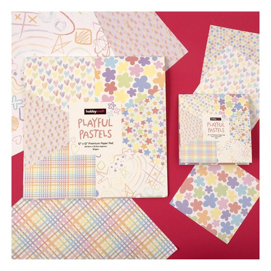 Playful Pastels Paper Pad 12 x 12 Inches 18 Pack image number 2