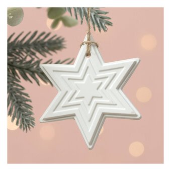 Hanging Star Decoration 8.5cm