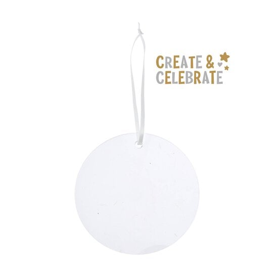Create & Celebrate Hanging Acrylic Round Disc 9cm image number 1