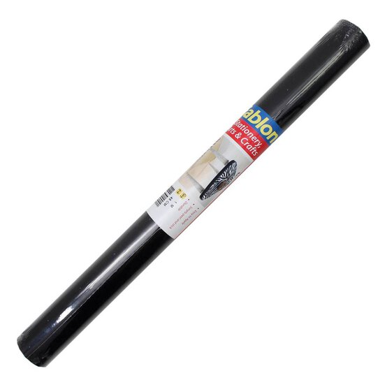 Fablon Vinyl Sticky Backed Velour Black image number 2