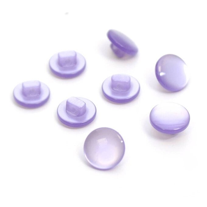 Hemline Lilac Basic Knitwear Button 8 Pack image number 1
