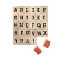 Bold Alphabet Wooden Stamp Set 30 Pieces image number 1