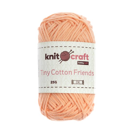 Knitcraft Apricot Tiny Cotton Friends Yarn 25g image number 1