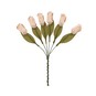 Soft Pink Tulip Wired Floral Picks 12cm 6 Pack image number 1