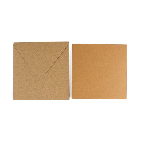 Kraft Cards  6 x 6 Inches 10 Pack image number 3