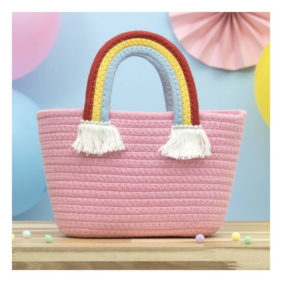 Rainbow Rope Basket  image number 1