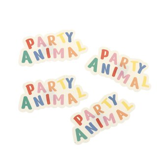 Party Animal Card Toppers 4 Pack