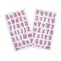 Pink Alphabet Chipboard Stickers 70 Pieces image number 1