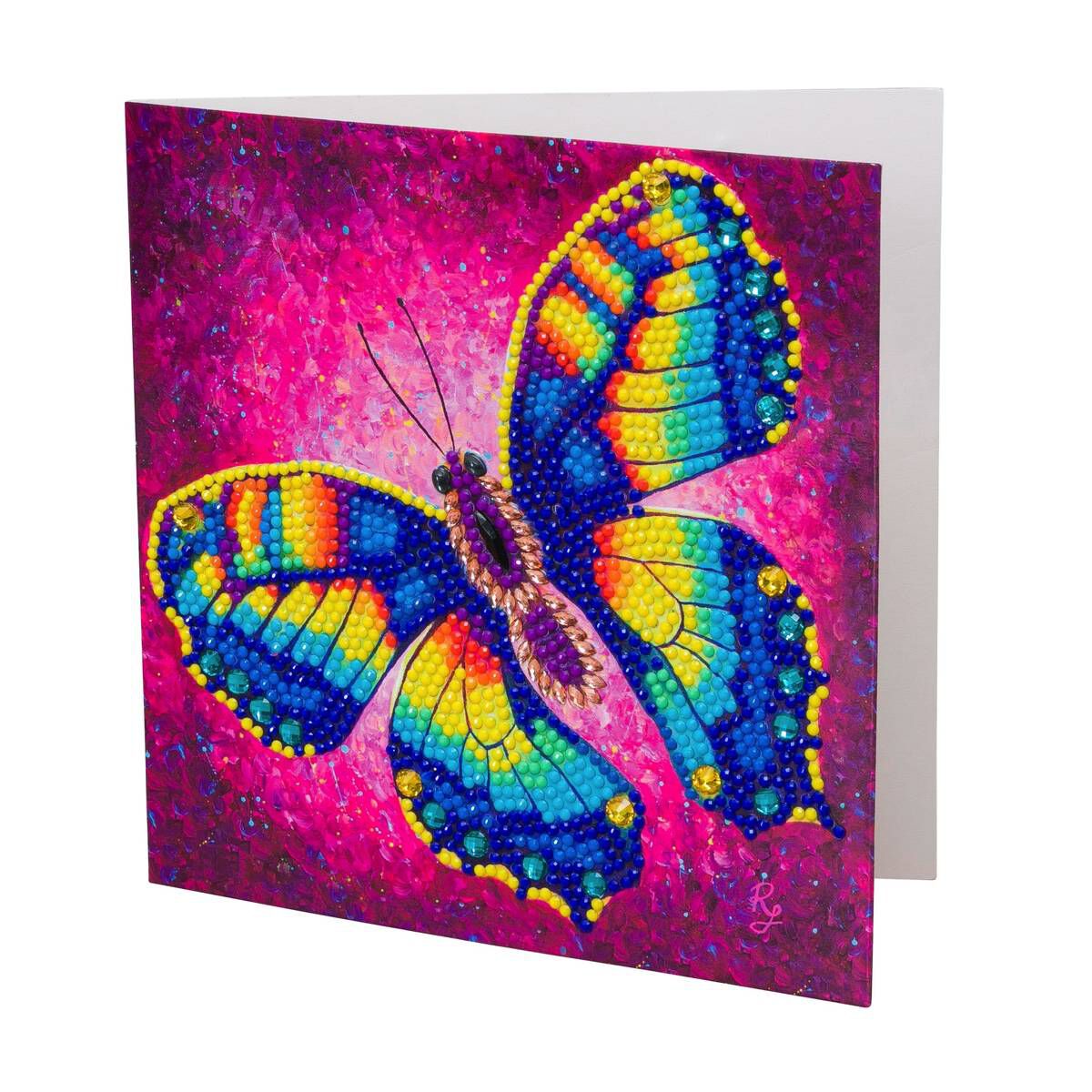 Butterfly Change Crystal Art Card Kit Hobbycraft
