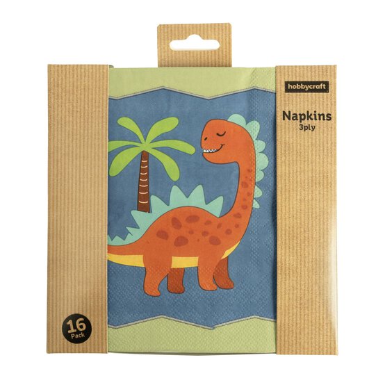 Dinosaur Party Napkins 16 Pack image number 4