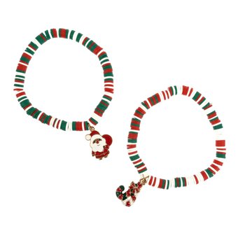 Christmas Charm Bracelets 2 Pack 