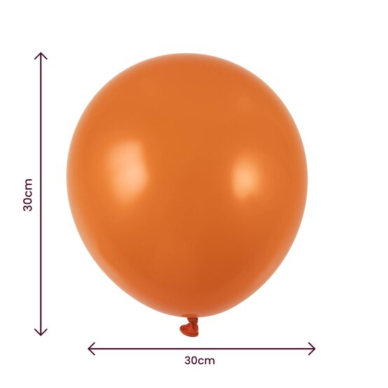 Orange Latex Balloons 10 Pack image number 2