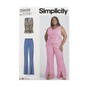Simplicity Women's Jacket and Trousers Sewing Pattern S9689 (M1 10-18) image number 1
