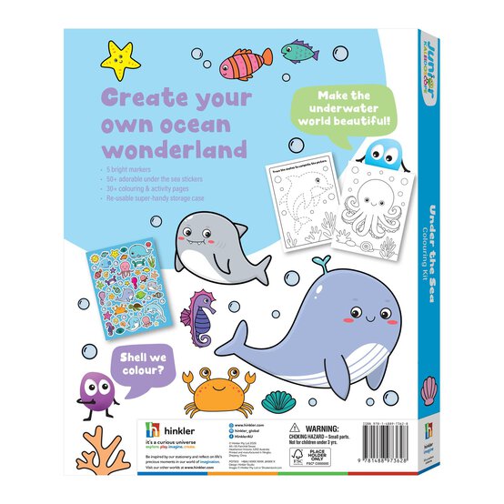 Junior Kaleidoscope Colouring Kit: Under the Sea  image number 2