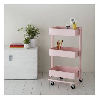 Blush Storage Trolley and Accessories Bundle image number 2