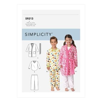 Simplicity Kids’ Cosywear Sewing Pattern S9213 (2-6)
