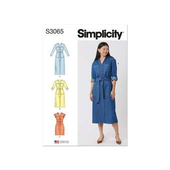 Simplicity Women's Dresses Sewing Pattern S3065 (W3 30W-38W)