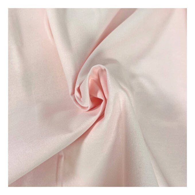 Pale Pink Cotton Homespun Fabric by the Metre image number 1