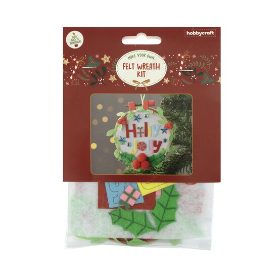 Make Your Own Felt Wreath Decoration Kit image number 3