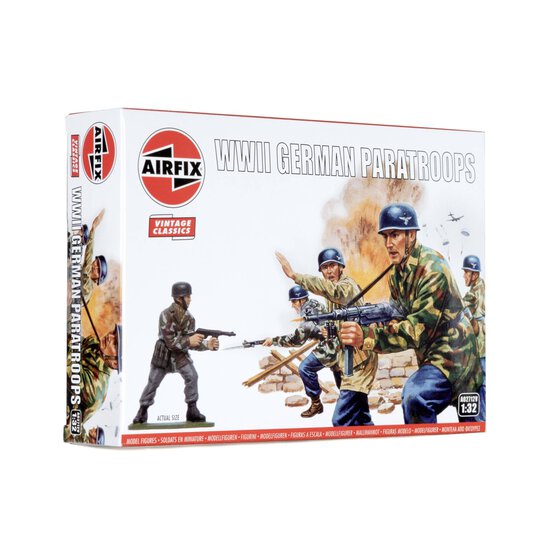 Airfix WWII German Paratroops Model Kit 1:32 image number 1