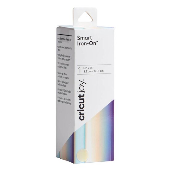 Cricut Joy Blue Holographic Smart Iron-On 5.5 x 24 Inches image number 1