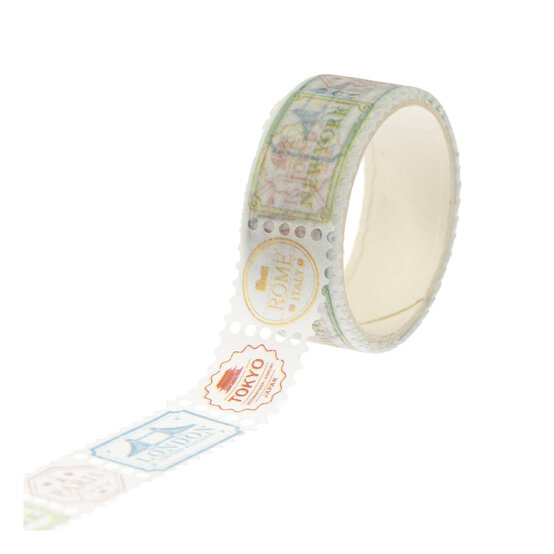 Travel Stamp Washi Tape 2m image number 1