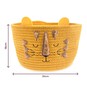 Lion Cotton Rope Basket 30cm x 18cm image number 4