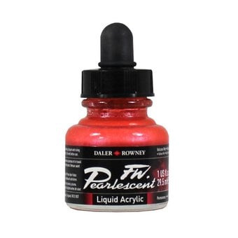 Daler-Rowney Volcano Red FW Pearlescent Liquid Acrylic 29.5ml