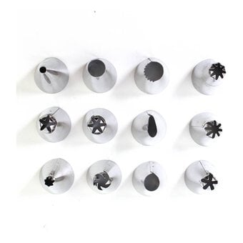 Metal Piping Tips 12 Pack