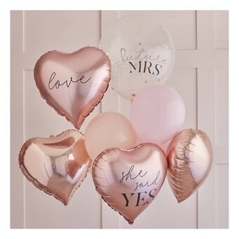 Ginger Ray Rose Gold Hen Party Balloons Bundle image number 2