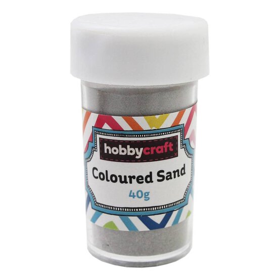 Silver Coloured Sand 40g image number 1