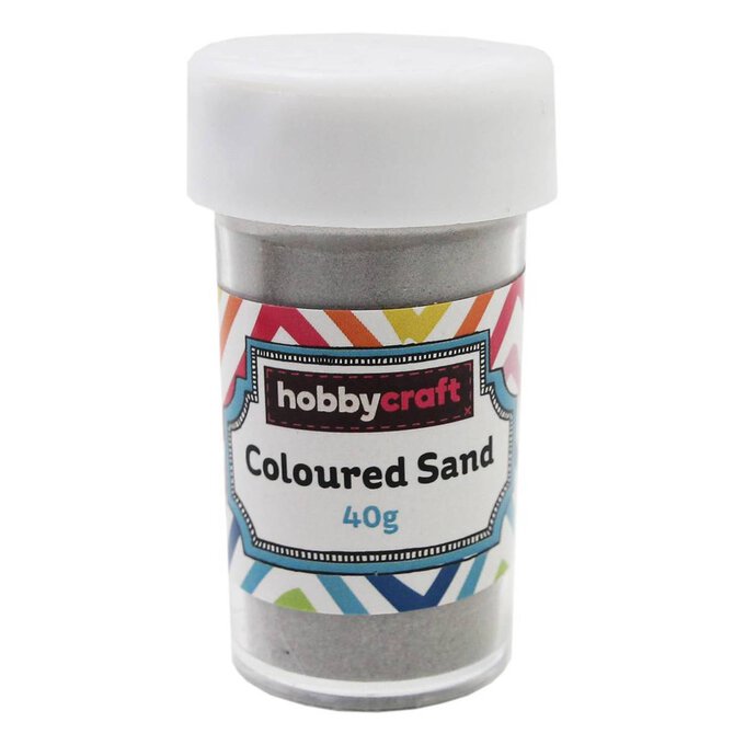 Silver Coloured Sand 40g image number 1