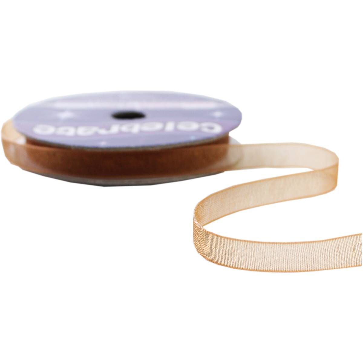 Odden Ribbon Gold Organdie Ribbon 6mm x 8m | Hobbycraft