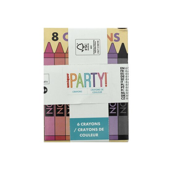 Wax Crayon Party Bag Fillers 6 Pack  image number 4