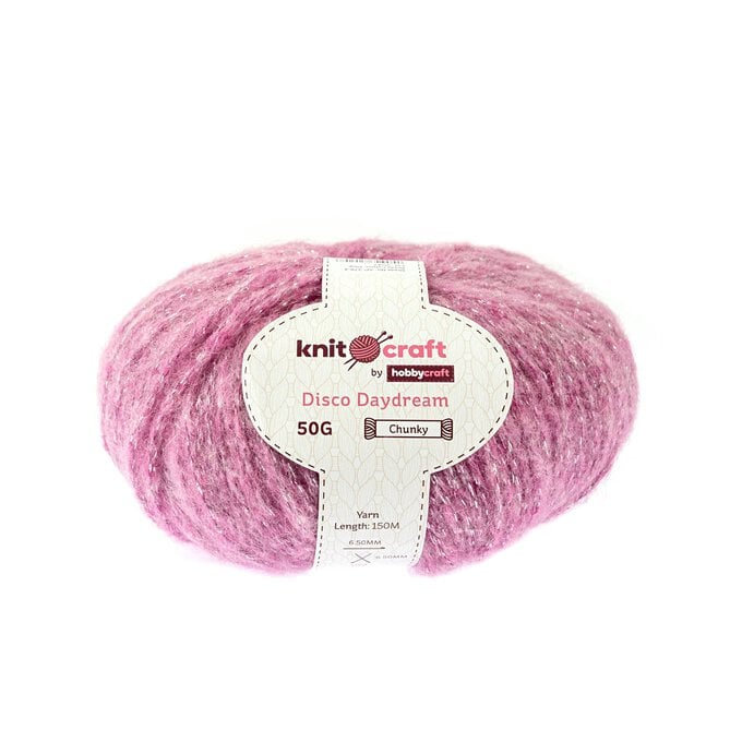 Knitcraft Pink Disco Daydream Chunky Yarn 50g