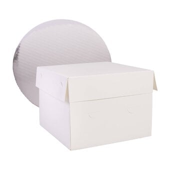 Round Cake Board and Box 8 Inches