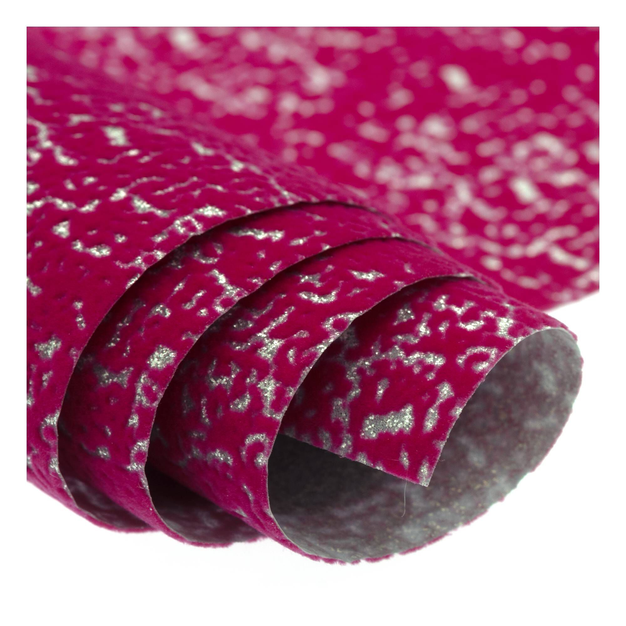 Pink Spot Patterned Flock Iron-On Vinyl 12 x 24 Inches | Hobbycraft