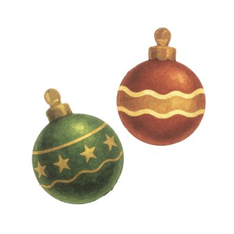 Bauble Present Card Toppers 2 Pack 