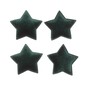 Green Velvet Star Embellishments 4 Pack image number 1