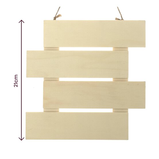 Wooden Slate Sign 21cm image number 4