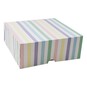 Ginger Ray Pastel Multi Striped Cake Box 2 Pack image number 1