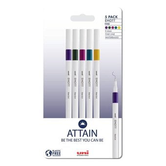 Uni-ball Attain EMOTT Fine Line Pens 5 Pack