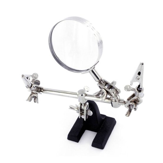 Modelcraft Helping Hands And Magnifier