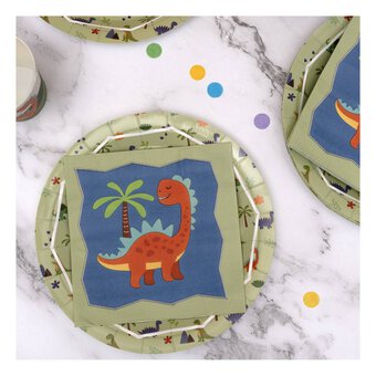 Dinosaur Party Paper Plates 8 Pack