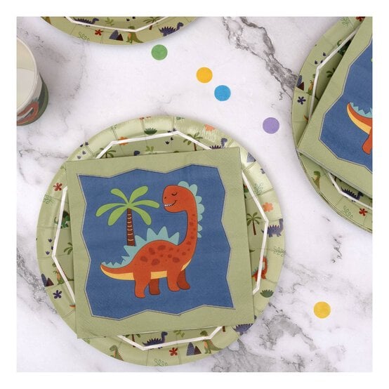 Dinosaur Party Paper Plates 8 Pack image number 2