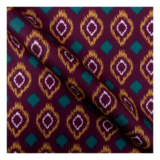 Stretch Diamond Purple Single Cotton Fat Quarter image number 2