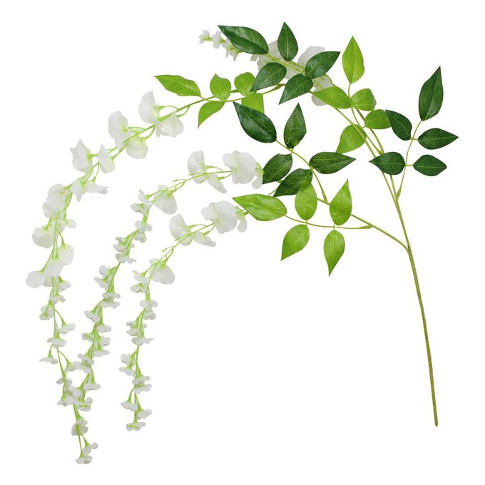 Ginger Ray White Wisteria Garland 4 Pieces image number 1