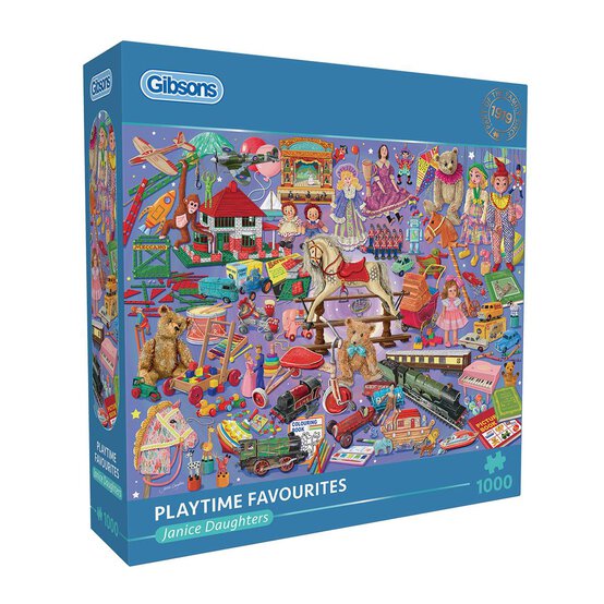 Gibsons Playtime Favourites Jigsaw Puzzle 1000 Pieces image number 1